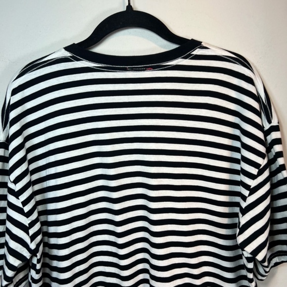 Full Send Nelk Boys Striped Crewneck T-Shirt Black White Embroidered Logo  Sz XL - Picture 8 of 11